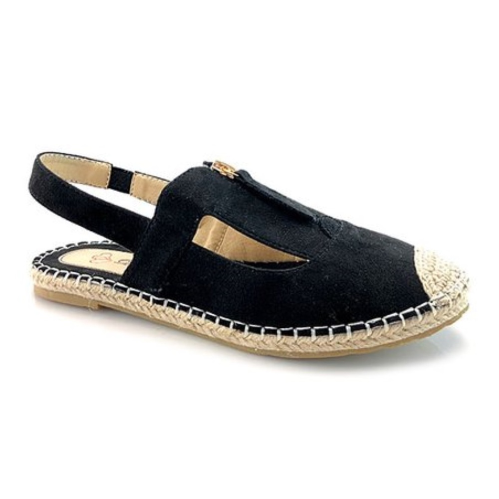 NEW Black Darlina Sling-back Espadrille - Picture 2 of 6